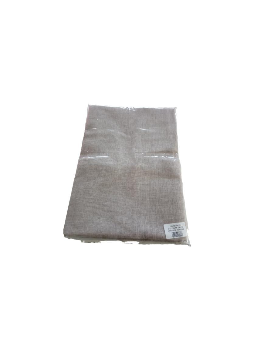 TAUPE COTTON TABLECLOTH 140x180cm