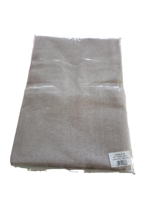 TAUPE COTTON TABLECLOTH 140x180cm