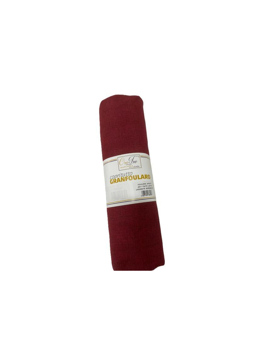 BORDEAUX FOULARD 2 POSTI  280x240cm