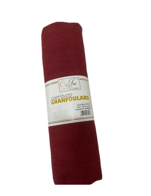 BORDEAUX FOULARD 2 POSTI  280x240cm
