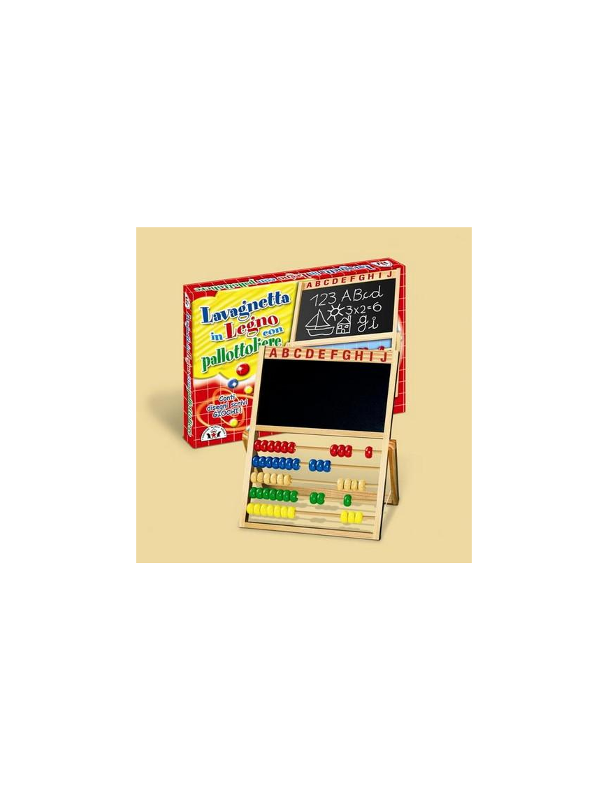 WOODEN BLACKBOARD WITH ABABLE 42x31x3 CENTIMETERS