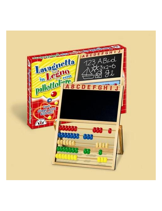 WOODEN BLACKBOARD WITH ABABLE 42x31x3 CENTIMETERS