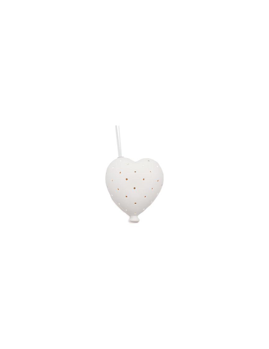 WHITE HEART PERFUMER 7x13 CENTIMETERS