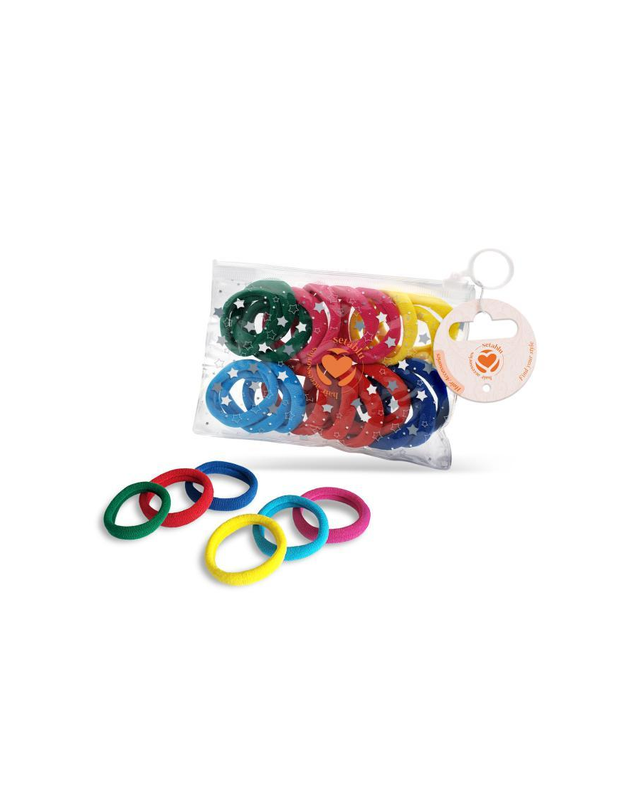 ELASTICI CAPELLI 20pezzi COLORI ASSORTITI