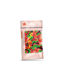 ELASTICI CAPELLI MINI 100pezzi COLORATI