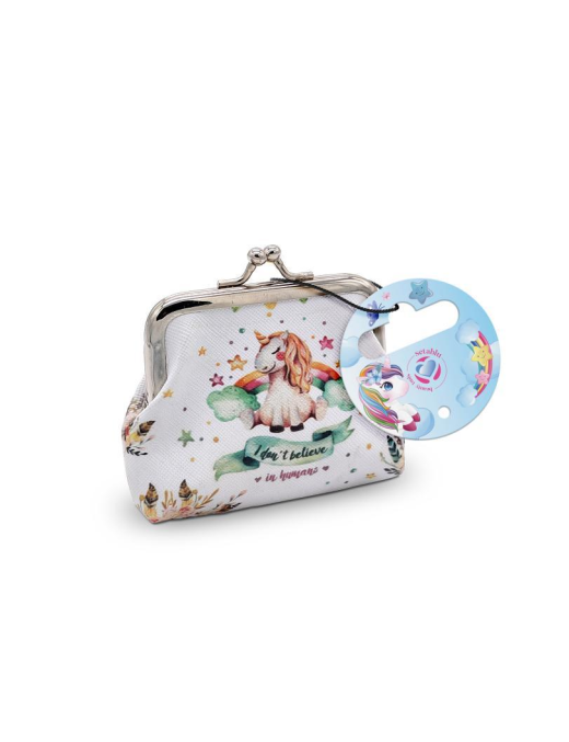 PORTAMONETE CON MAGNETE UNICORNO