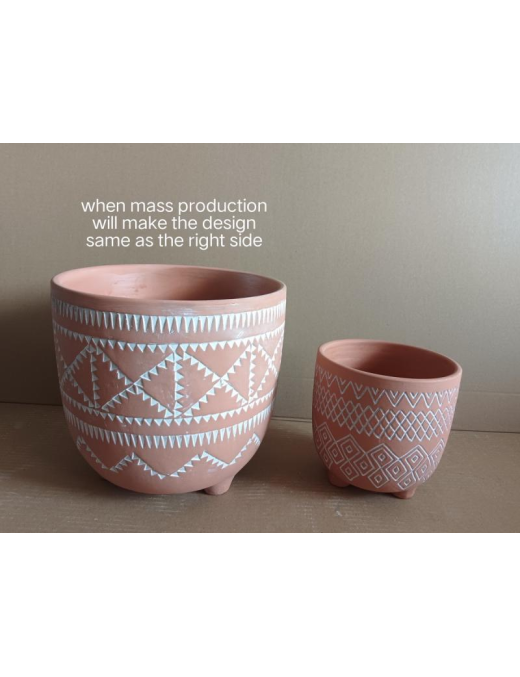CACHEPOT IRINGA 2 PEZZI TERRACOTTA
