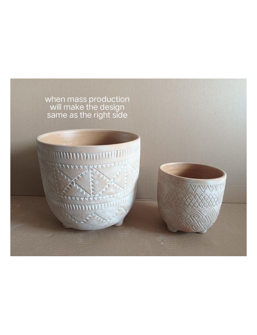 CACHEPOT IRINGA 2 PEZZI BEIGE