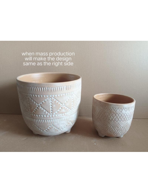 CACHEPOT IRINGA 2 PEZZI BEIGE