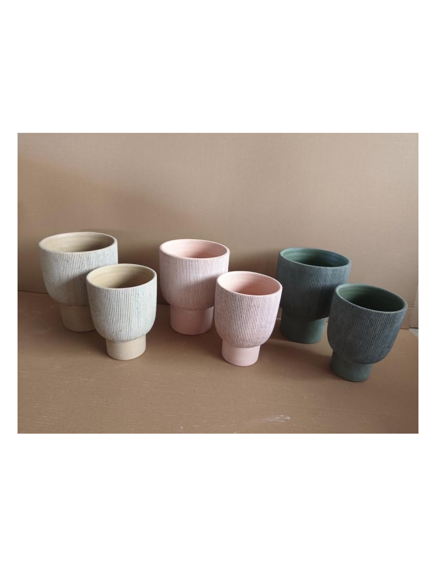 CACHEPOT AMPY 2 PIECES d.14/17 CM