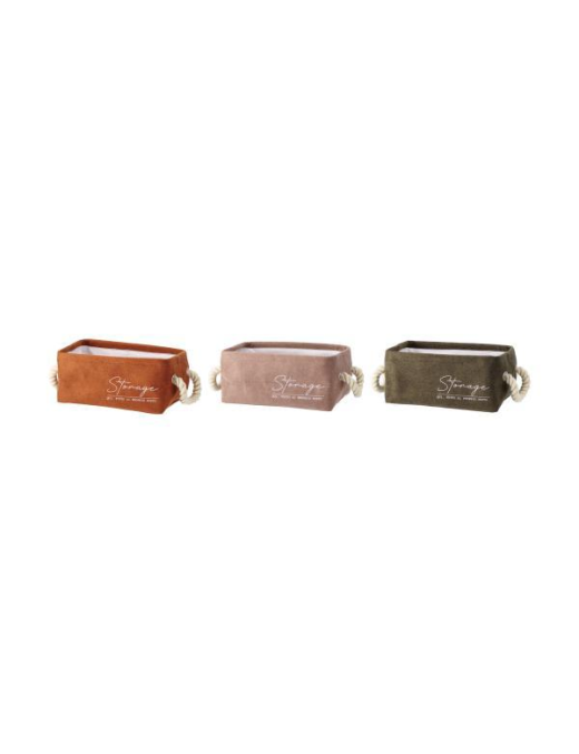 RECTANGULAR BASKET DREAD 28x19x13 CENTIMETERS