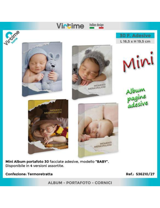 ALBUM PORTAFOTO 14,5x18,5 CENTIMETRI 30 FOGLI