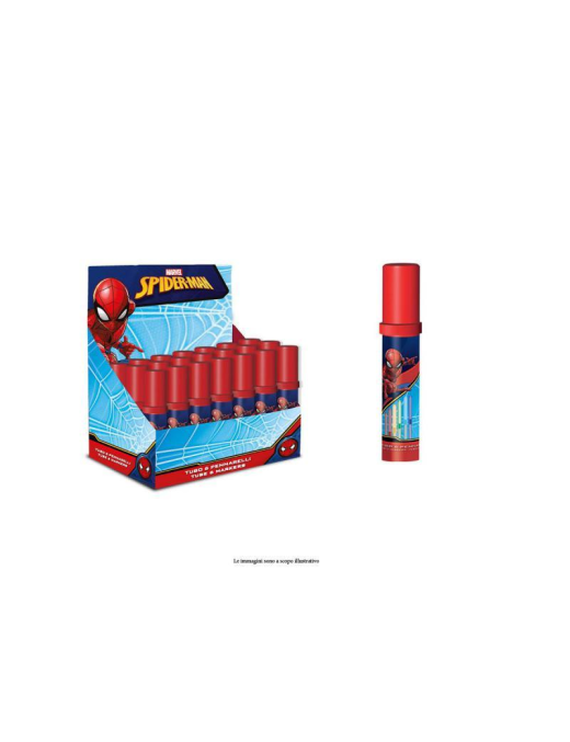 SPIDERMAN PENNARELLI IN TUBO 6pezzi