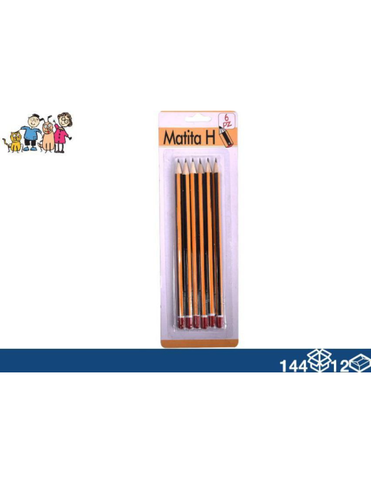 MATITE H 6pezzi
