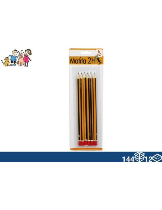 PENCILS 2H 6 pieces