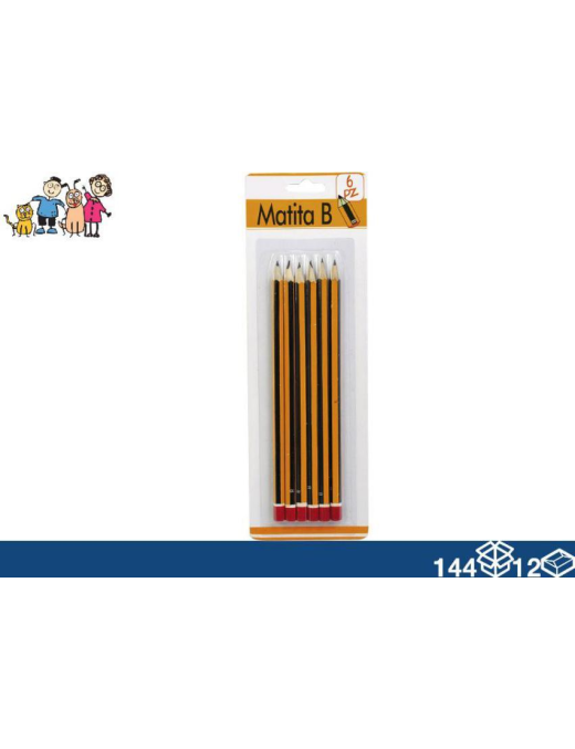 PENCILS B 6 pieces