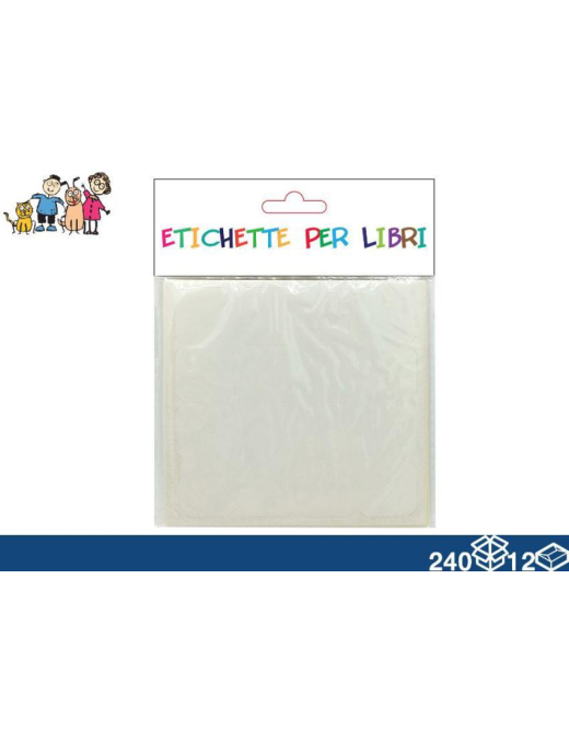 ETICHETTE PER LIBRI QUADRATE