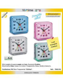 TRANSPARENT STEP QUARTZ ALARM