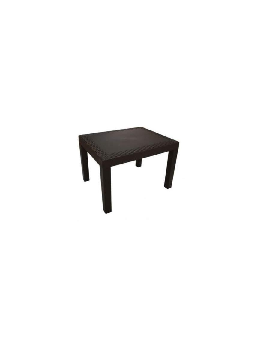LINEA RATTAN MARRONE TAVOLO JACK 59x46x40 CENTIMETRI