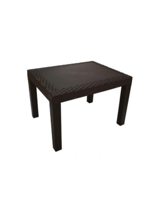 LINEA RATTAN MARRONE TAVOLO JACK 59x46x40 CENTIMETRI
