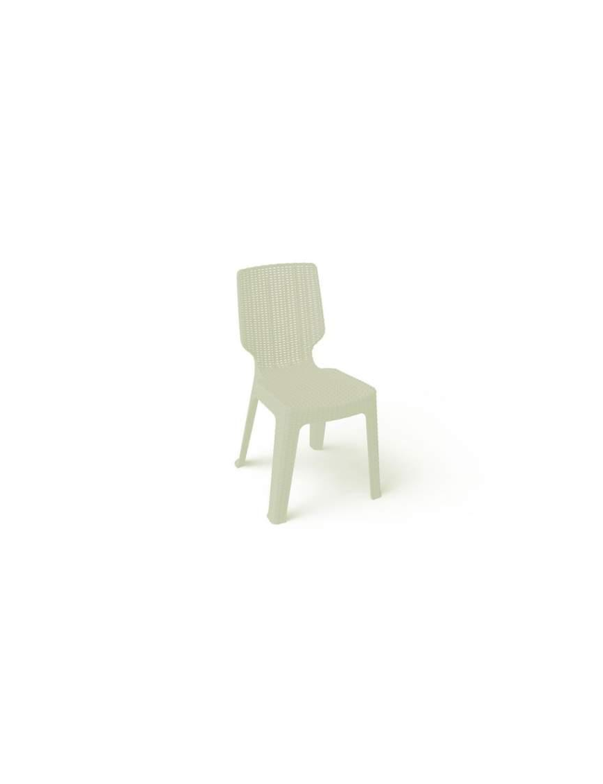 T-CHAIR CHAIR WITHOUT ARMRESTS WHITE
