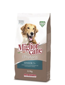 MIGLIOR CANE I PREFERITI SENIOR 7+ MANZO+AVENA 2,5kg