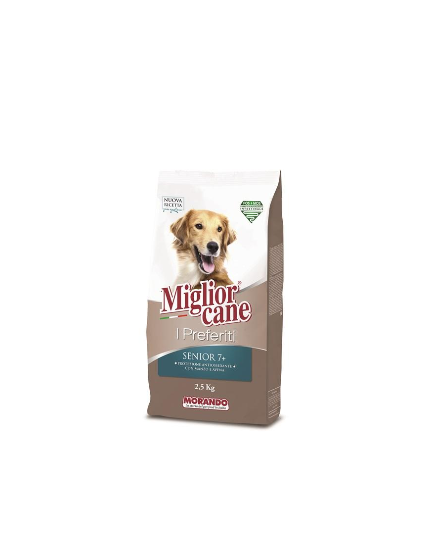MIGLIOR CANE I PREFERITI SENIOR 7+ MANZO+AVENA 2,5kg