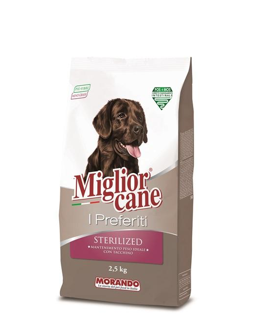BEST DOG FAVORITES STERILIZED TURKEY 2,5kg