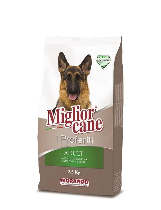 MIGLIOR CANE I PREFERITI ADULT POLLO+RISO 2,5kg