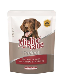 MIGLIOR CANE I PREFERITI BOCCONI MANZO+VERDURE SALSA 300g