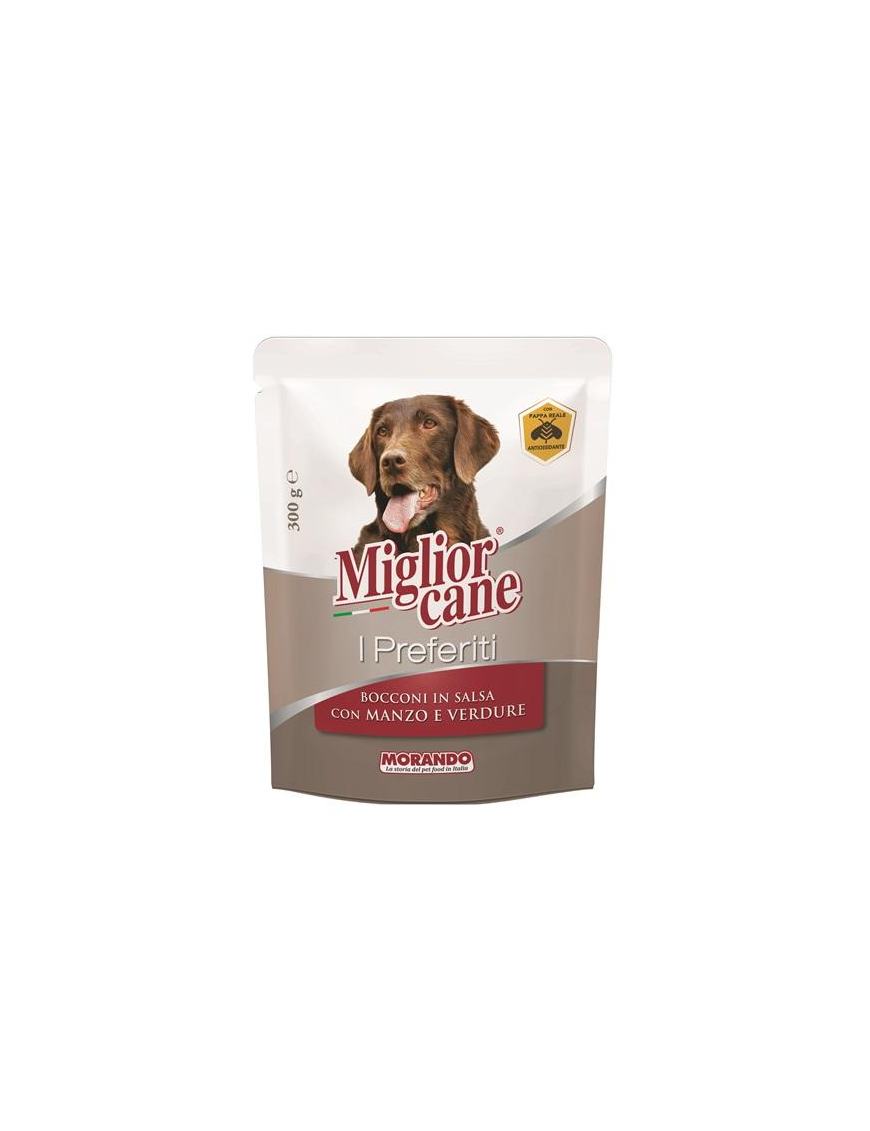 MIGLIOR CANE I PREFERITI BOCCONI MANZO+VERDURE SALSA 300g