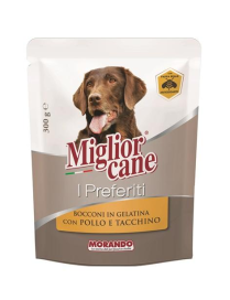 MIGLIOR CANE I PREFERITI BOCCONI POLLO+TACCHINO GEL 300gr