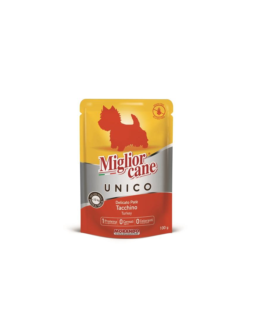 MIGLIOR CANE UNICO PAT TACCHINO 100gr