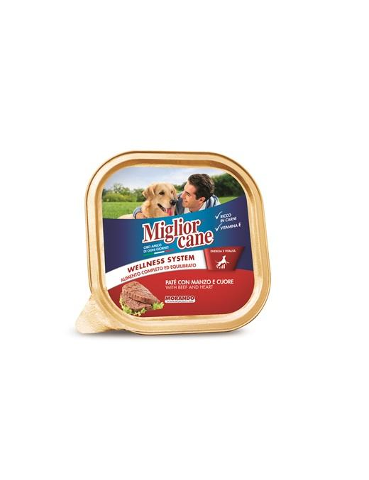 MIGLIOR CANE VASCHETTA 150gr MANZO/CUORE