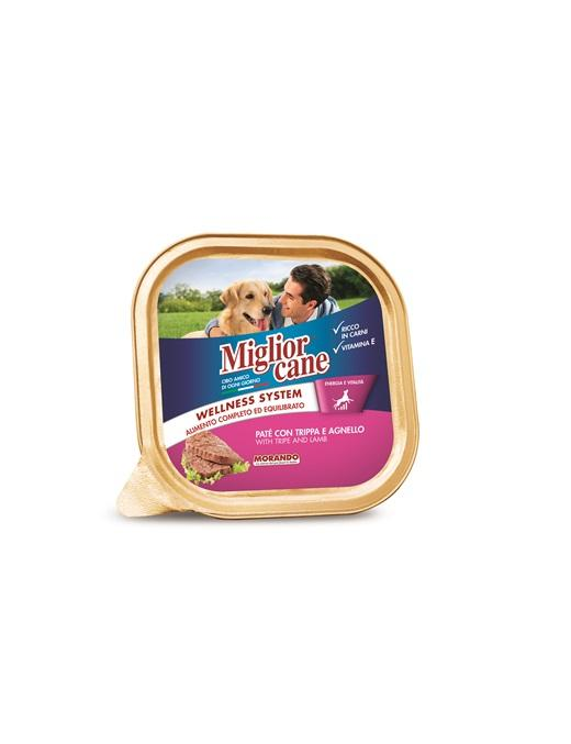 MIGLIOR CANE VASCHETTA 300gr TRIPPA+AGNELLO