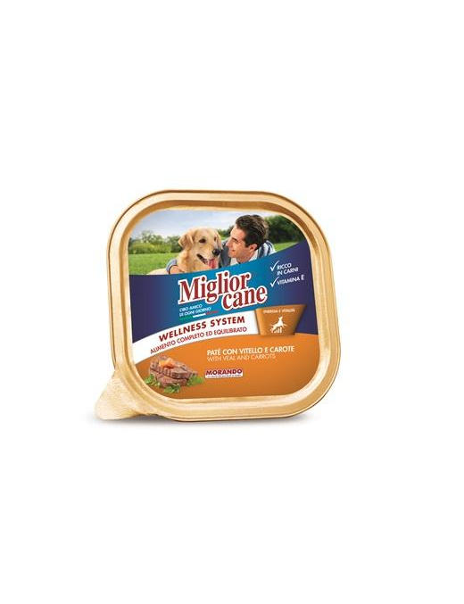 MIGLIOR CANE VASCHETTA 300gr VITELLO+CAROTE