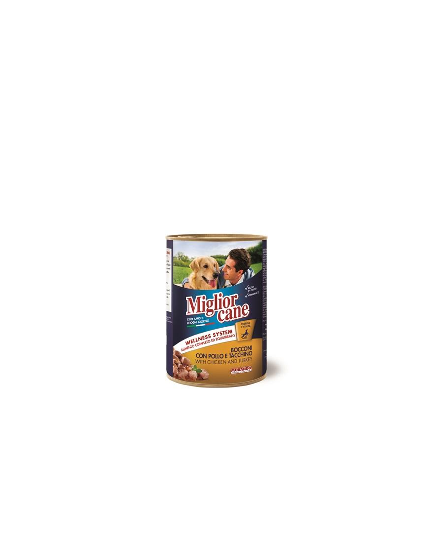 MIGLIOR CANE BOCCONI 405gr POLLO/TACCHINO