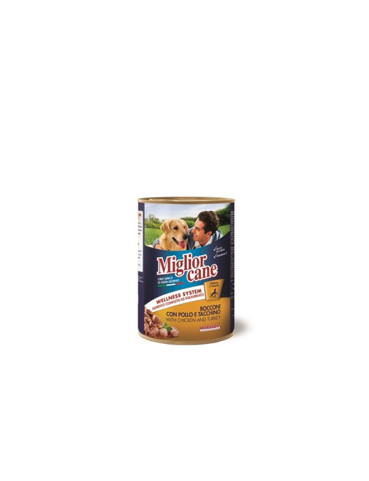 MIGLIOR CANE BOCCONI 405gr POLLO/TACCHINO