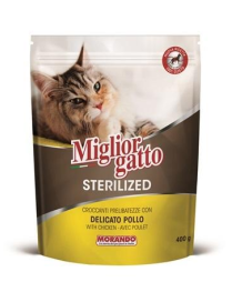 MIGLIOR GATTO STERILIZED CROCCHETTE POLLO DELICATO 400g