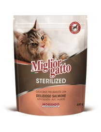 MIGLIOR GATTO STERILIZED CROCCHETTE SALMONE DELIZIOSO 400gr