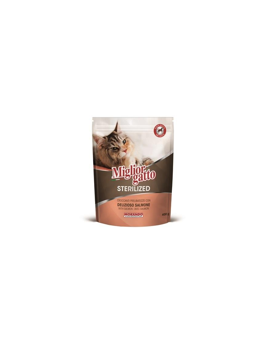 MIGLIOR GATTO STERILIZED CROCCHETTE SALMONE DELIZIOSO 400gr