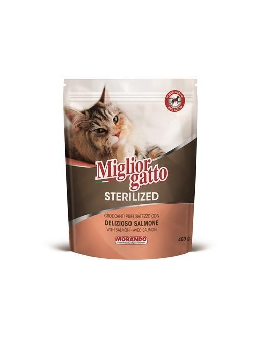 MIGLIOR GATTO STERILIZED CROCCHETTE SALMONE DELIZIOSO 400gr