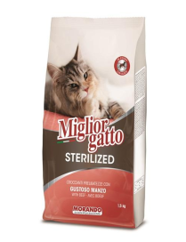 MIGLIOR GATTO STERILIZED CROCCHETTE MANZO GUSTOSO 1,5kg