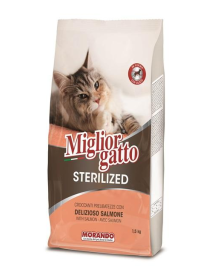 MIGLIOR GATTO STERILIZED CROCCHETTE SALMONE DELIZIOSO 1,5kg