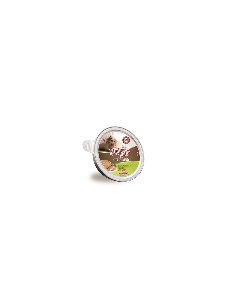 MIGLIOR GATTO STERILIZED MOUSSE CONIGLIO 85gr