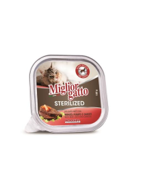 MIGLIOR GATTO STERILIZED PAT 100gr MANZO/FEGATO/CAROTE