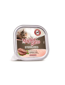 MIGLIOR GATTO STERILIZED PAT 100gr SALMONE E RISO