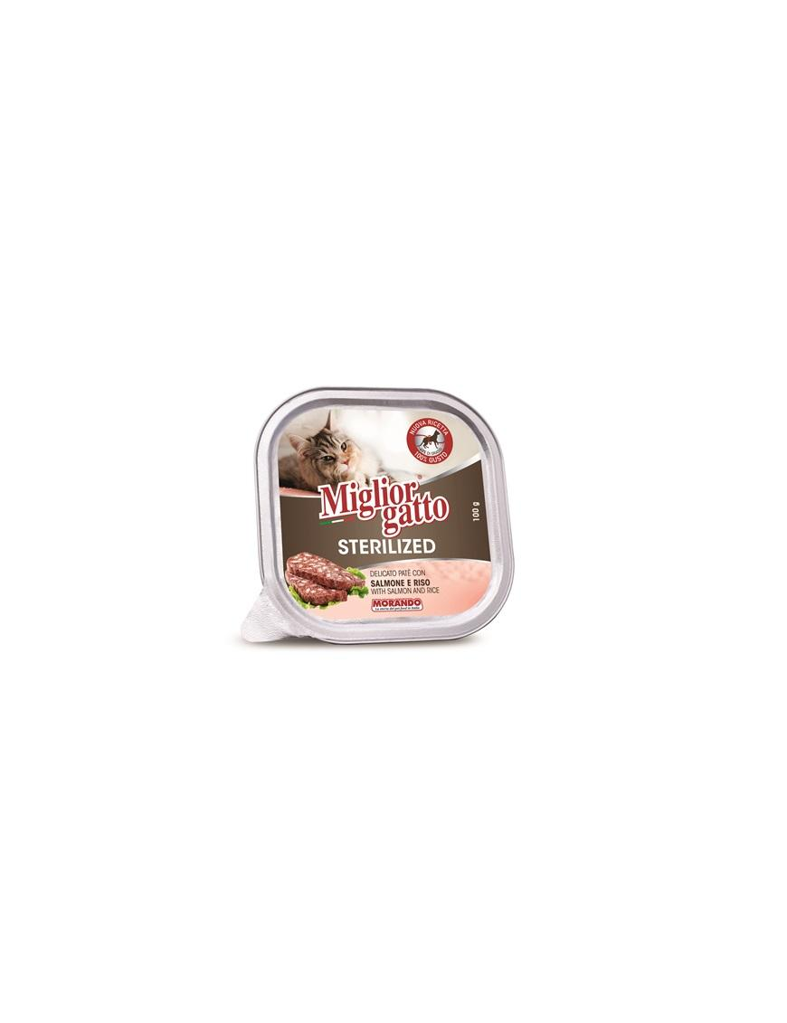 MIGLIOR GATTO STERILIZED PAT 100gr SALMONE E RISO