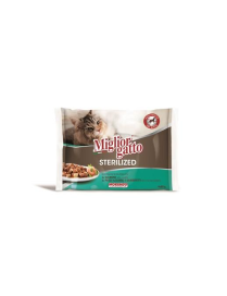 MIGLIOR GATTO STERILIZED BOCCONCINI PESCE in GELATINA 85g X4confezioni monodose