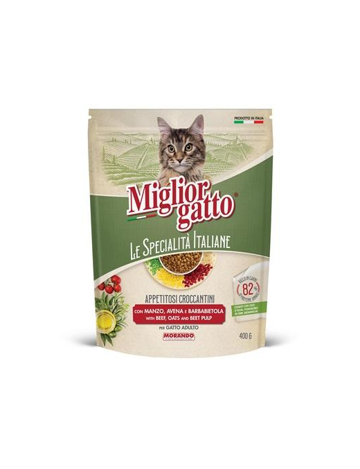 MIGLIOR GATTO SPECIALITa' ITALIANE CROCCANTINI 400g MANZ